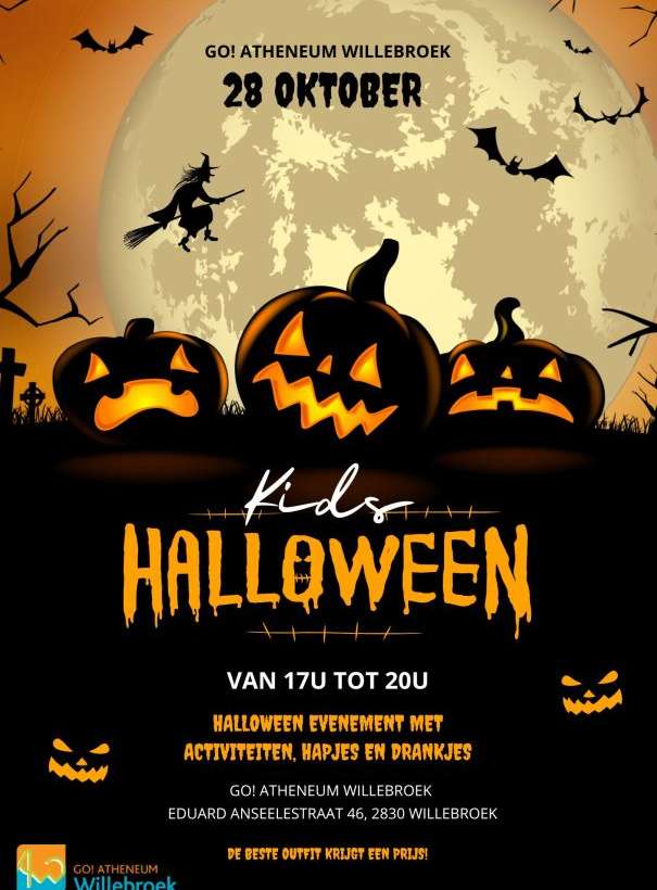 Leerlingen GO! atheneum Willebroek organiseren Halloween event voor kids