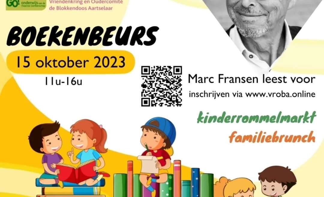 Vriendenkring GO! basisschool De Blokkendoos organiseert boekenbeurs met Marc Fransen